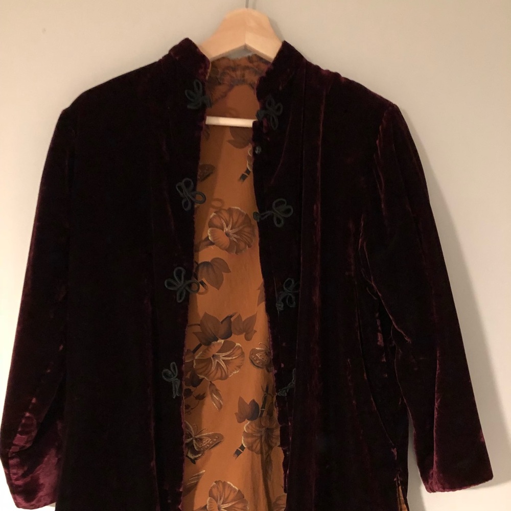 Vintage Chinese Red Velvet Jacket